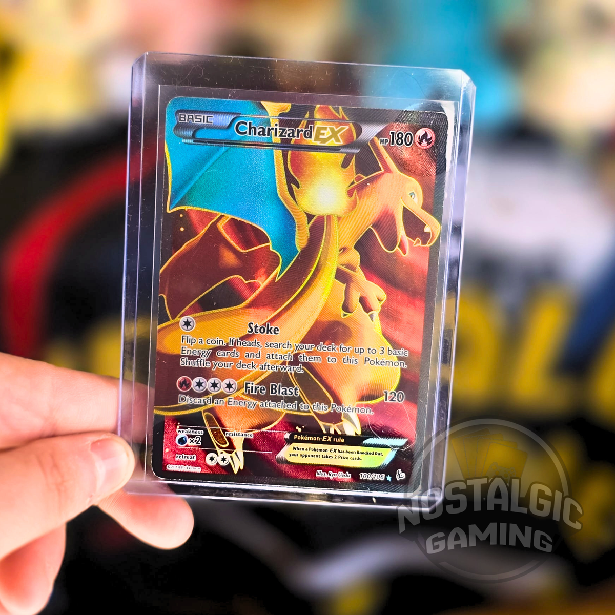 Charizard EX. 100/106 Full Art Ultra Rare. XY Flashfire. Near Mint.