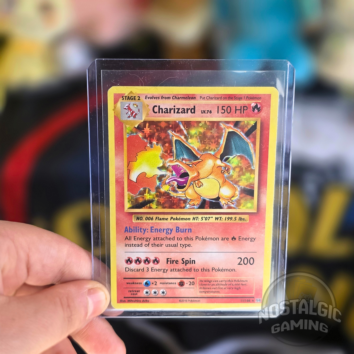 Charizard 11/108 Holo Rare Pokémon Card | XY Evolutions | MP